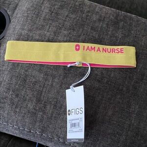 Figs Yellow and Pink Nurse Headband